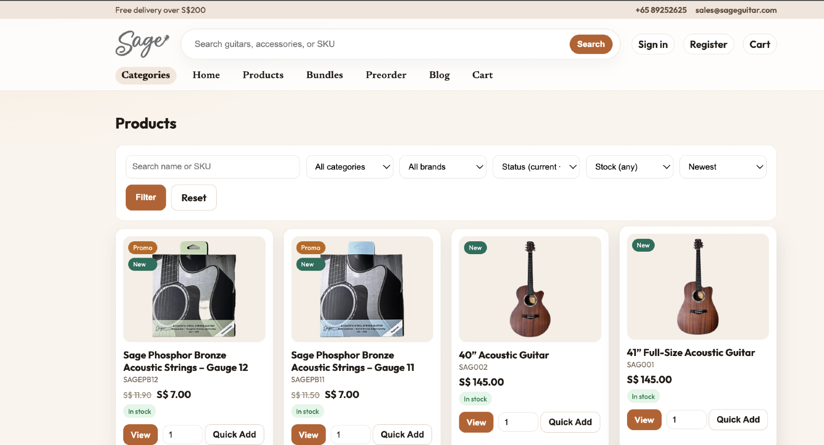 Sage Guitar Relaunch: A New Start for Beginners