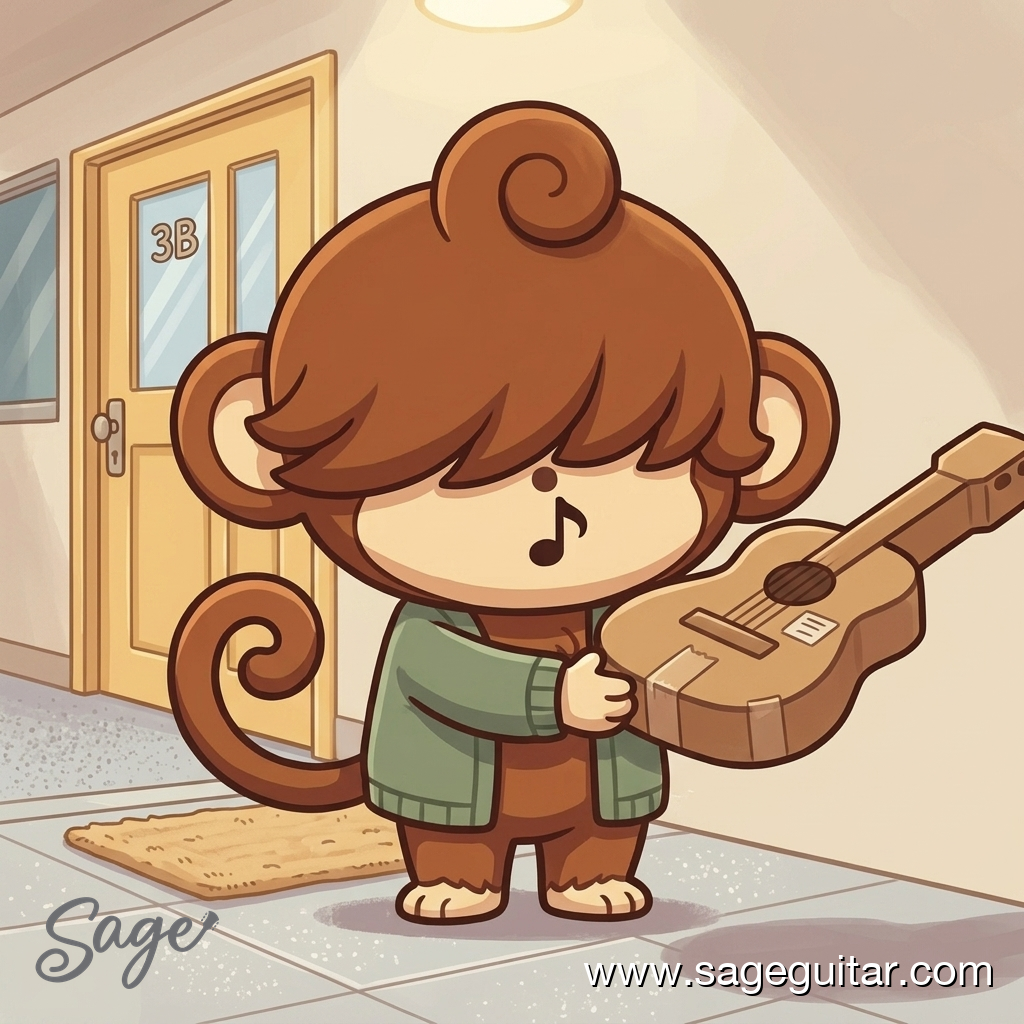 BabySage receiving a well-packed guitar delivery