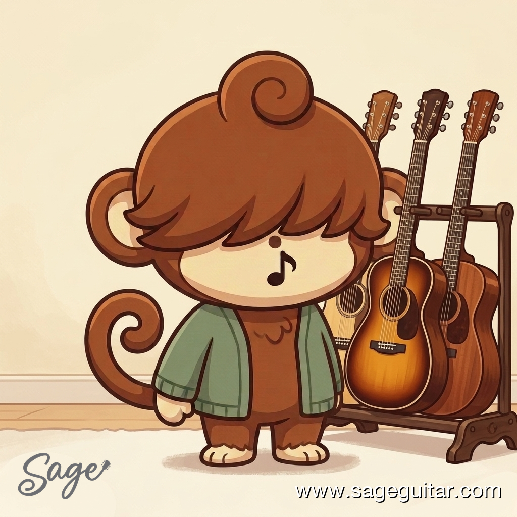 BabySage comparing three Sage acoustic guitar models