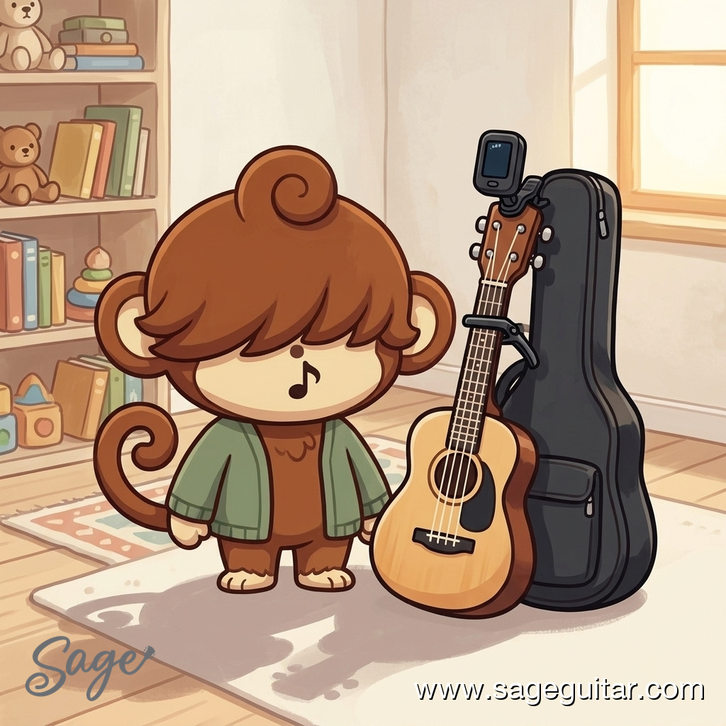 BabySage with a kid-friendly beginner guitar bundle