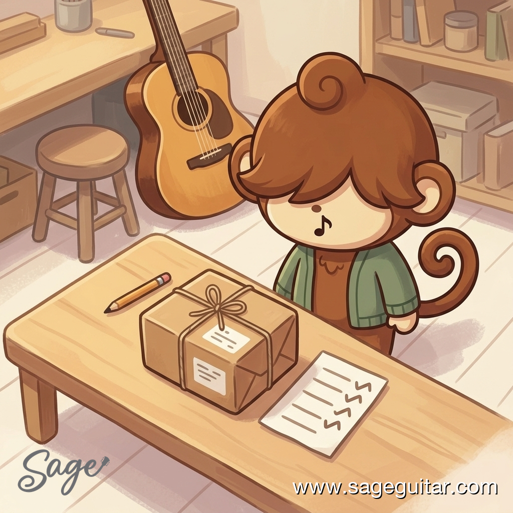 BabySage tracking a guitar order on its way