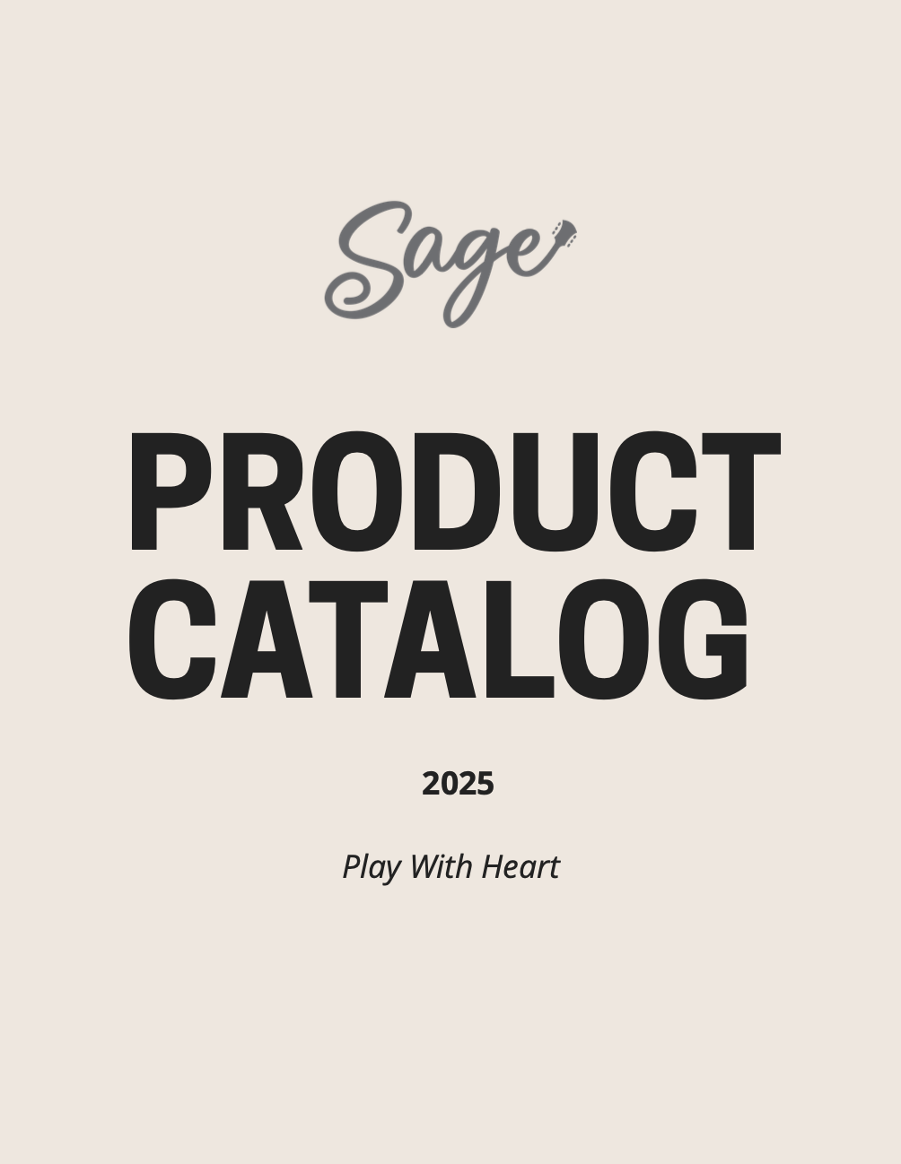 Sage Guitar Catalog 2025