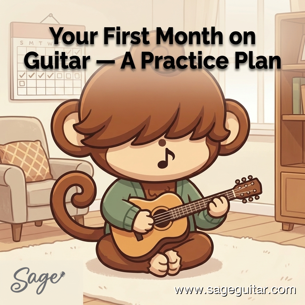 Your First Month on Guitar — A Practice Plan