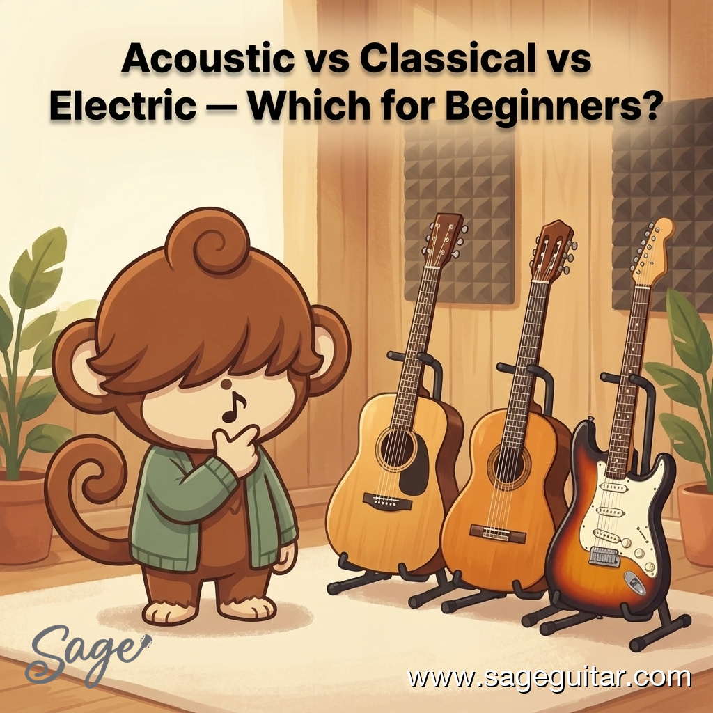Acoustic vs Classical vs Electric — Which for Beginners?