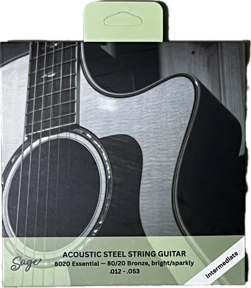 Sage 80/20 Bronze Acoustic Strings – Gauge 12