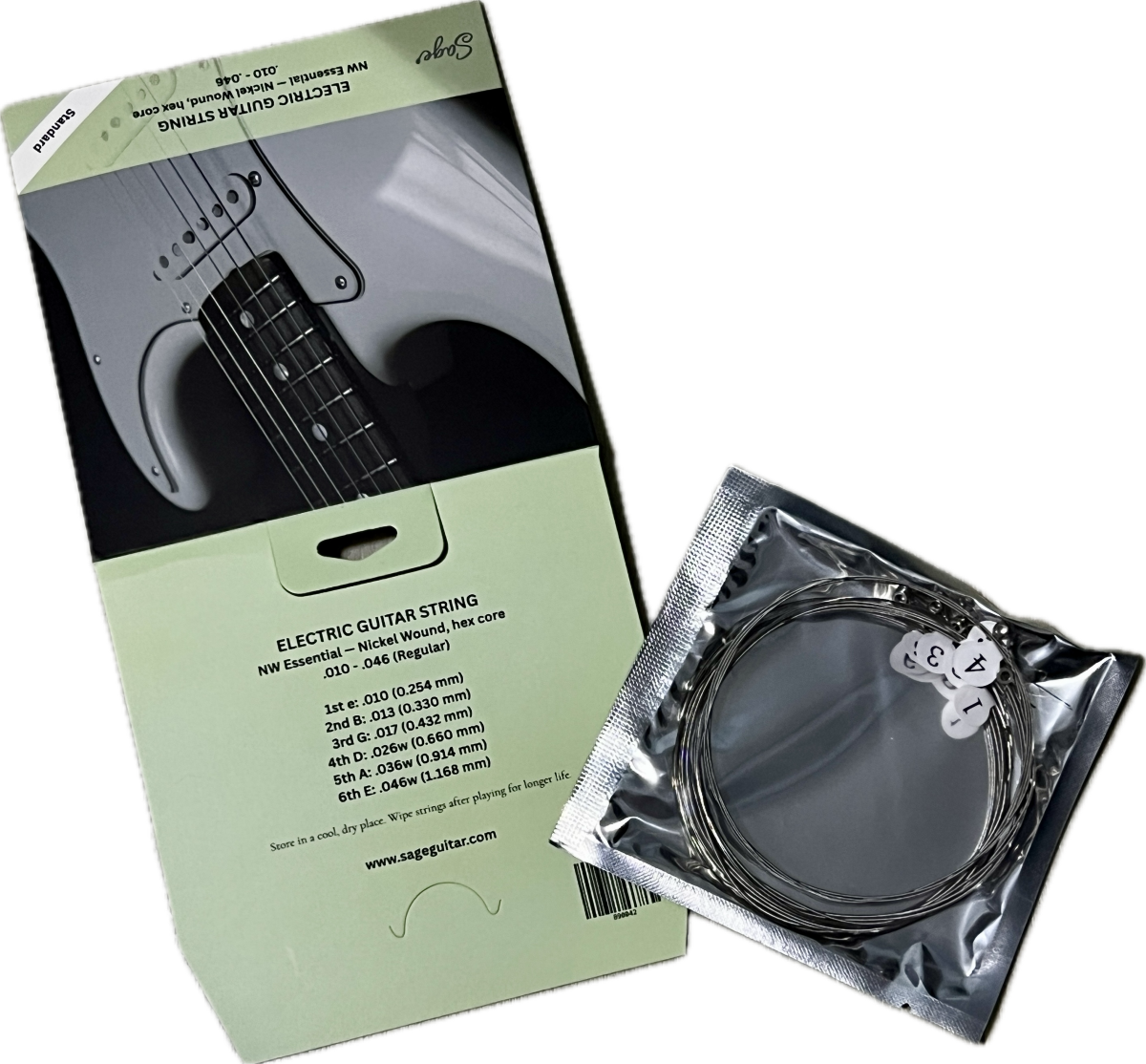 Sage Electric Nickel Wound Strings – Gauge 10