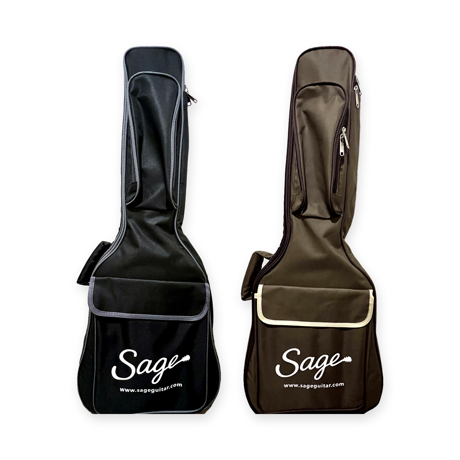 Sage 36 inch padded gig bag — black and brown