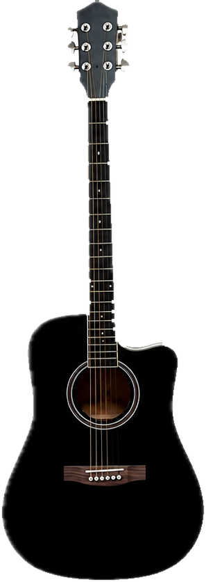 SageBasic 41" Acoustic Guitar – Black