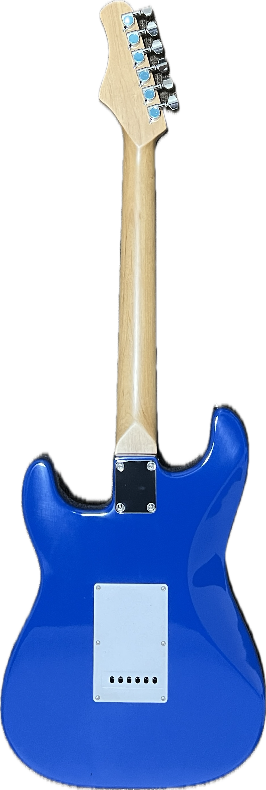 Sage ST-20 electric guitar Blue — back view