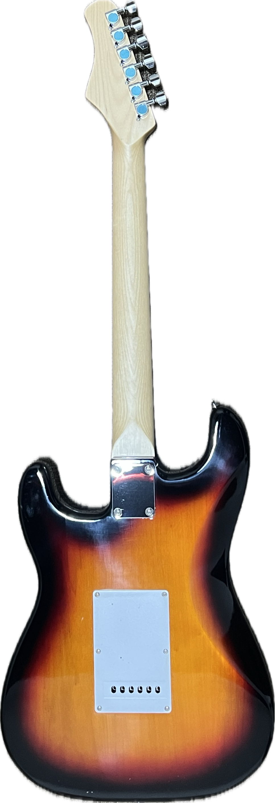 Sage ST-20 electric guitar Sunburst — back view