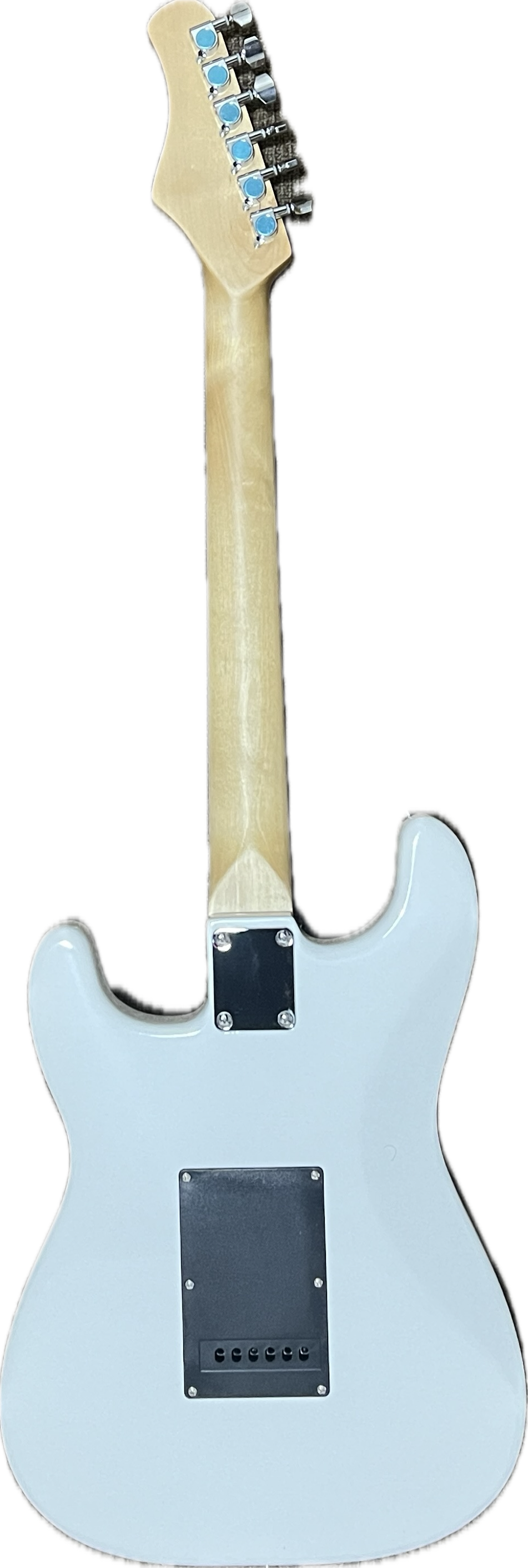 Sage ST-20 electric guitar White — back view